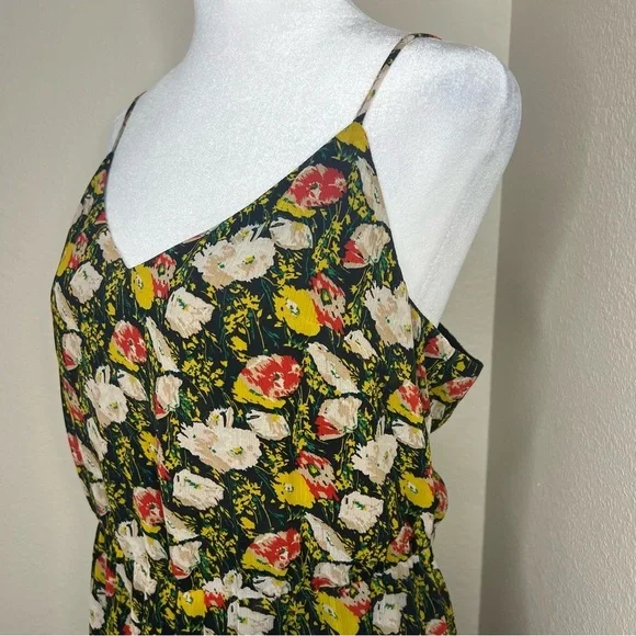 J. Crew Mercantile Sweet Pea Floral Sleeveless Tiered Maxi Dress Sundress Sz 14 - Picture 7 of 16